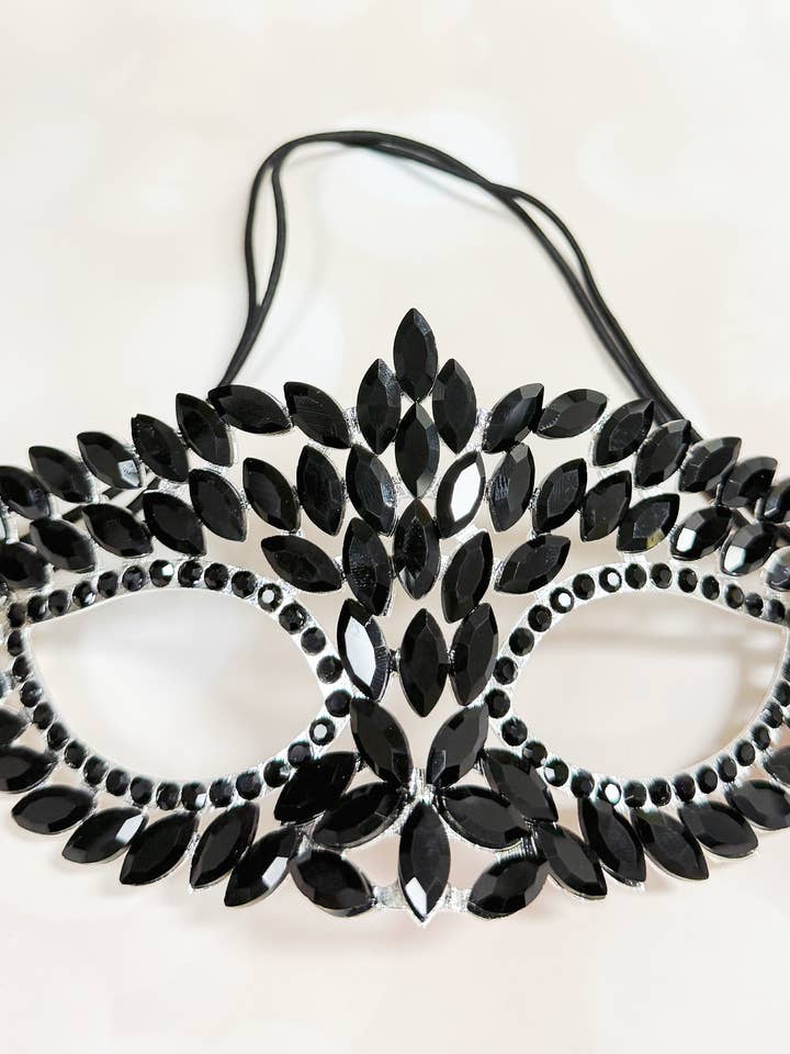 Black Mask, Cosplay Mask, Silver Mask, Masquerade Ball Mask for wholesale by Happy Dream Gifts