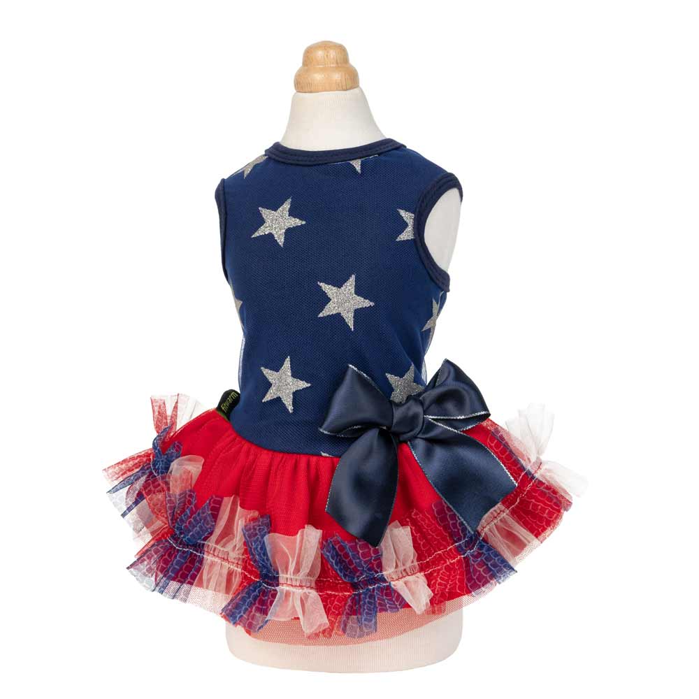 Fitwarm - Vendita all'ingrosso Vestito - Cani - Vestito Tutu per Cani Patriottico e Scintillante1