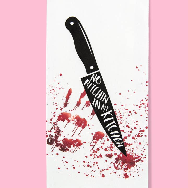 Bad Grandma Designs - Wholesale Tea Towel - No Bitchin in My Kitchen Dishtowel