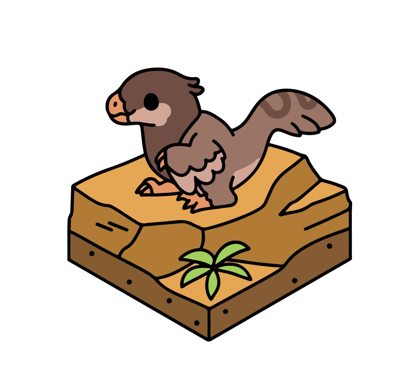 Rextooth Studios - Wholesale Sticker - Velociraptor Terrain Sticker