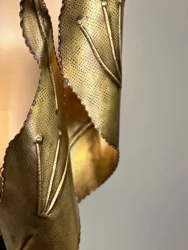 Arel Lighting - Wholesale Sconce - Nisia Hammered Brass Wall Sconce3