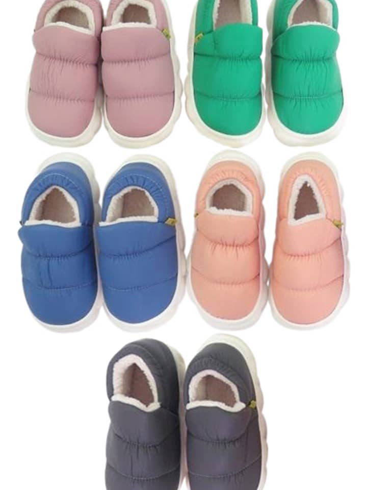 Kuschelige Fleece-Krippenschuhe mit Puffer Cloud Sole für Kleinkinder für den Großhandel von Cap Zone