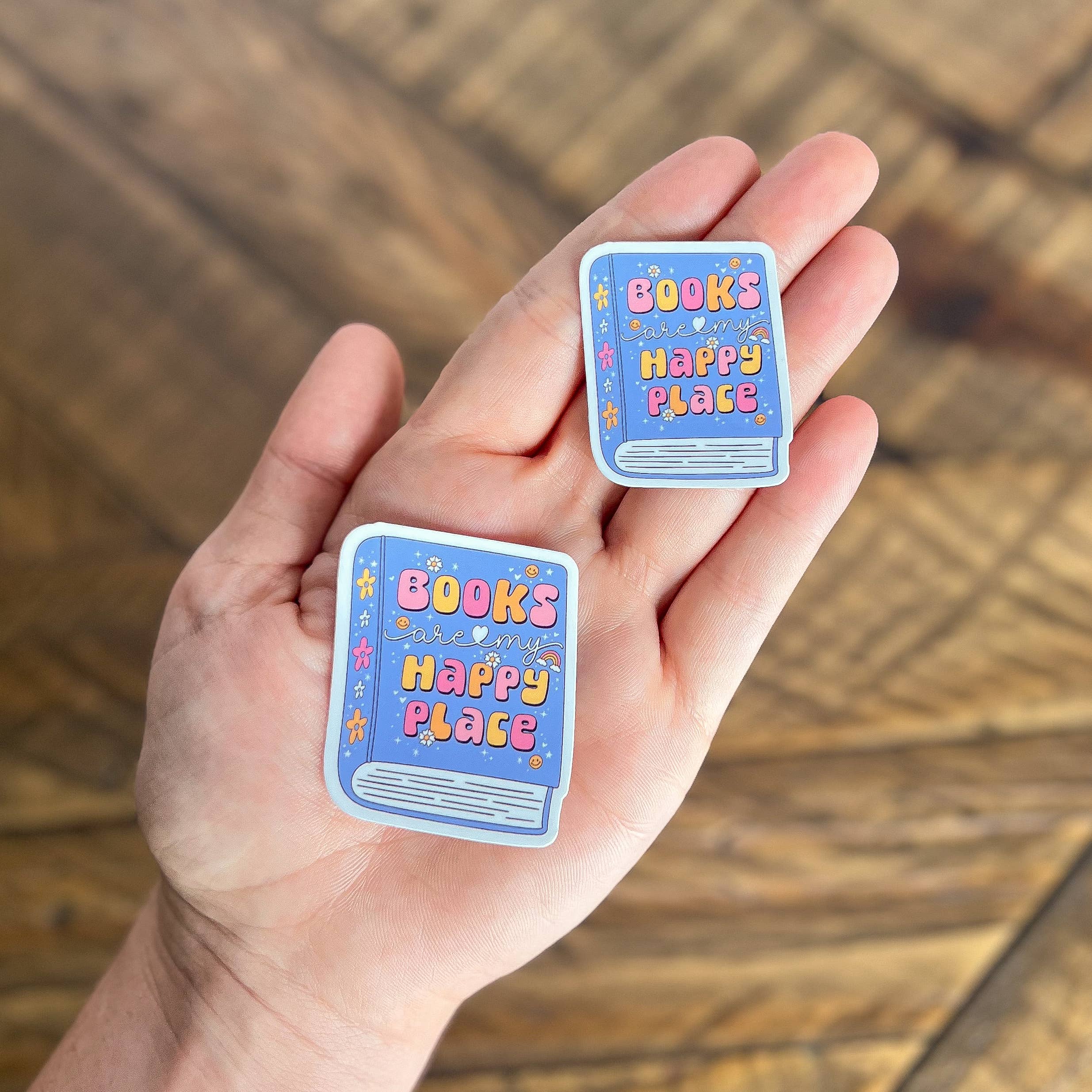 Little Turkey Shoppe - Vente Autocollant - Autocollant en vinyle Books Are My Happy Place