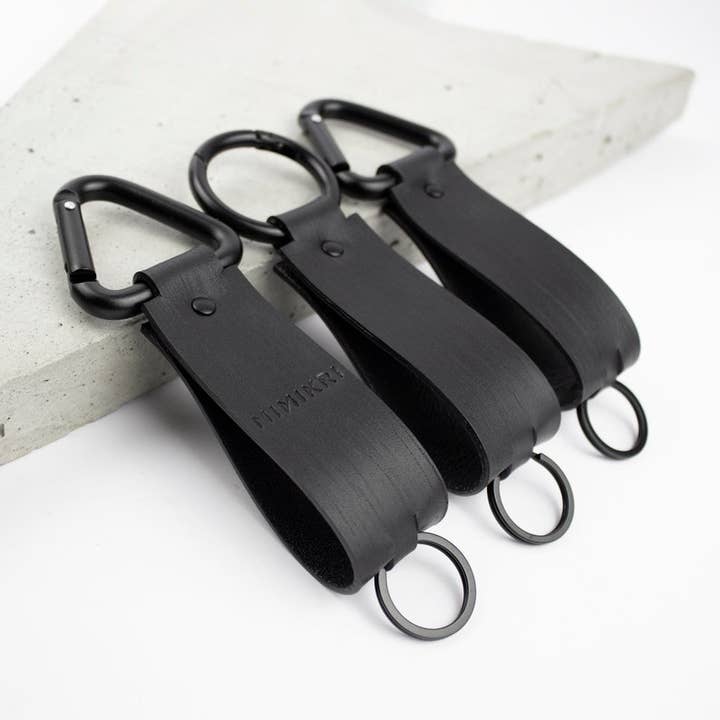 Llavero de piel, llavero minimalista con mosquetón para venta al por mayor de MIMIKRI Design