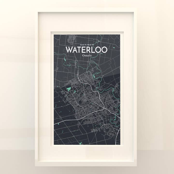 OurPoster.com - Wholesale Poster - Waterloo City Map Poster229