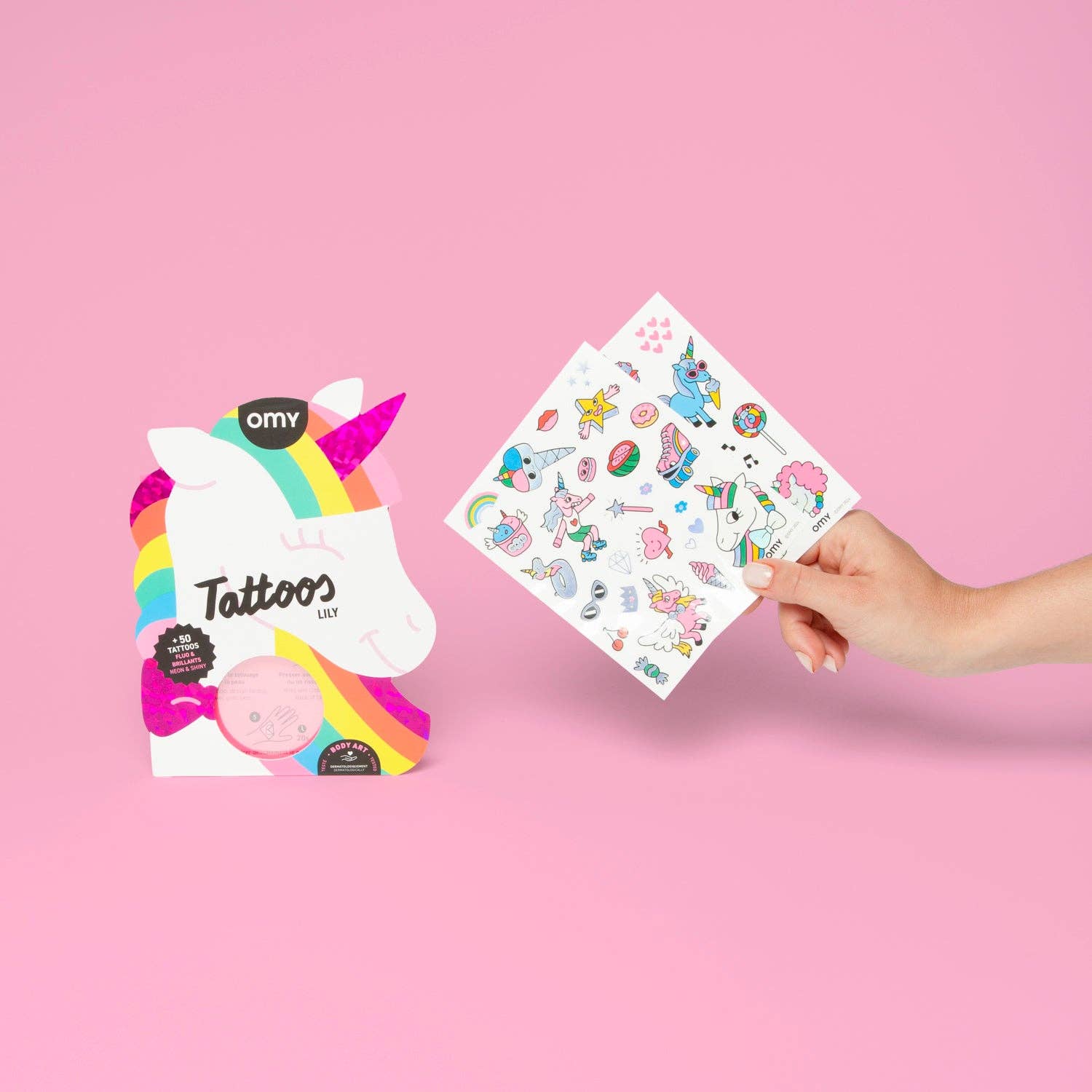 OMY - Wholesale Temporary Tattoo - Kids - TEMPORARY TATOOS - UNICORN1