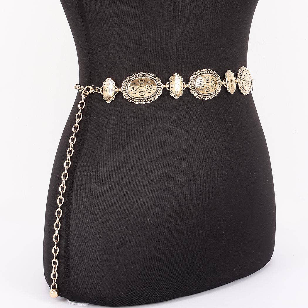 3AM BY H&D ACCESSORIES - Wholesale Belt - Women's -  Vintage Metal Chain Belt1