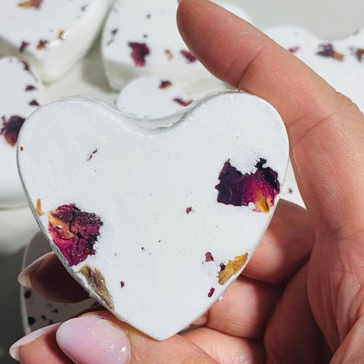 Lensik I&V - Wholesale Shower Steamer/Bomb - Rose Heart Shower Steamers, Valentine’s Day
