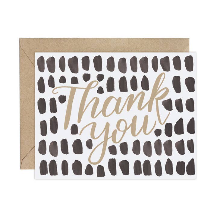 Big Dots (Pattern Party)- Thank You Card for wholesale by LoveLight Paper