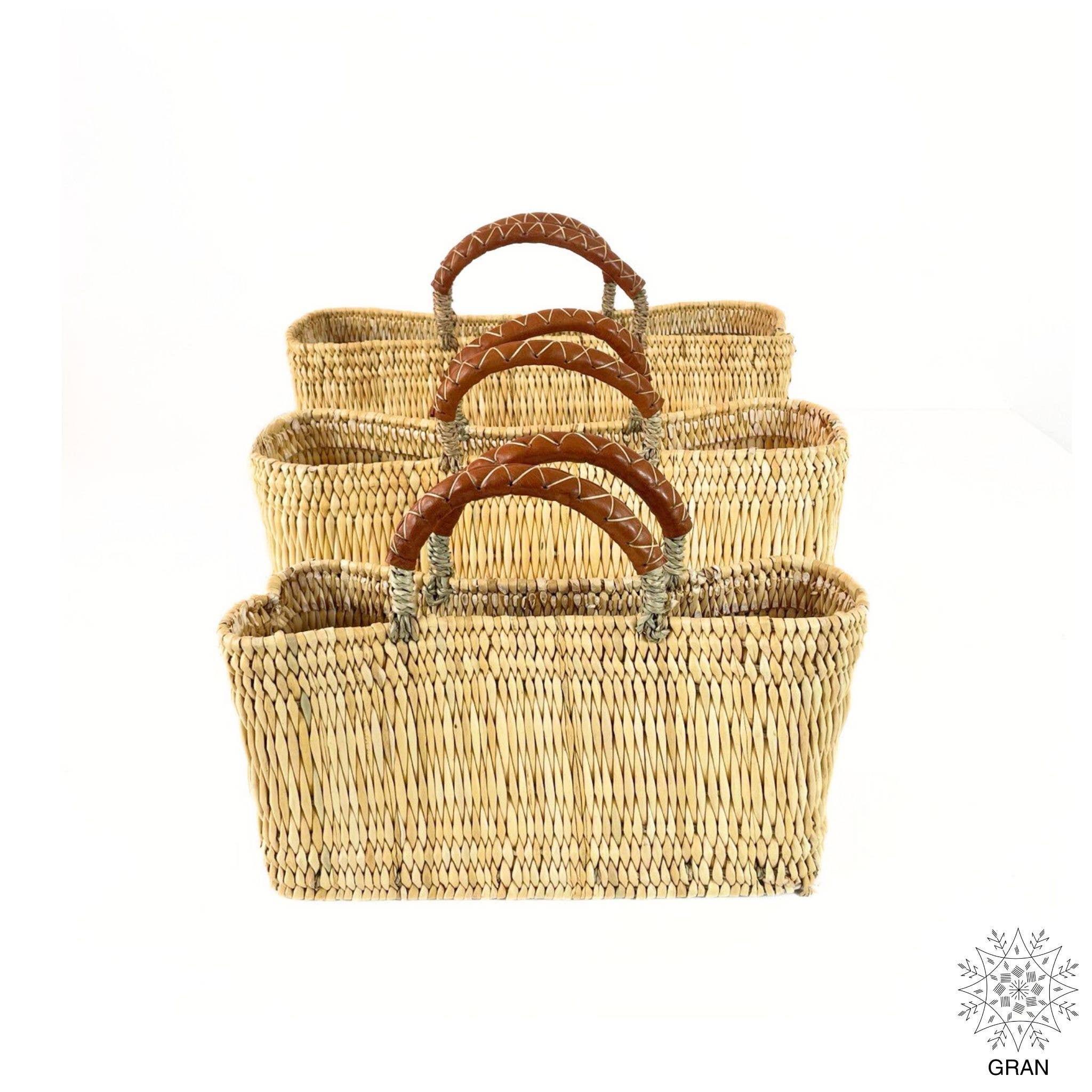 Gran Wholesale - Wholesale Basket - Market Reed Storage, Leather Baskets Shopping Bag.3
