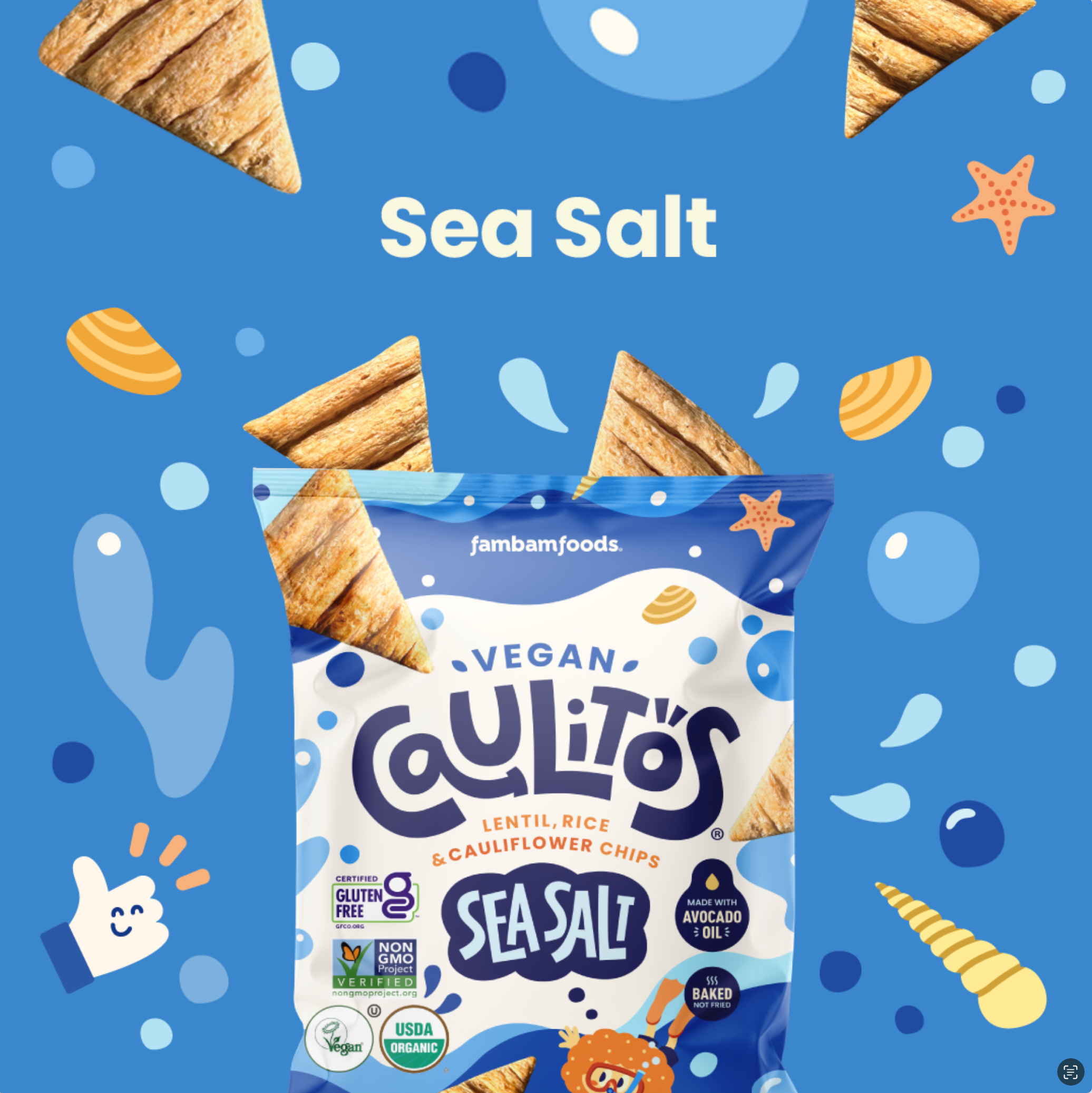 CauliPuffs - Wholesale Chips - Vegan Caulitos Variety Snack Packs - 90ct3