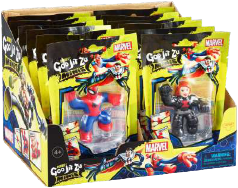 ET Products - Wholesale Squishy Toy - Kids & Baby - Marvel Goo Jit Zu Stretch & Squish Figures 12-Unit Display1