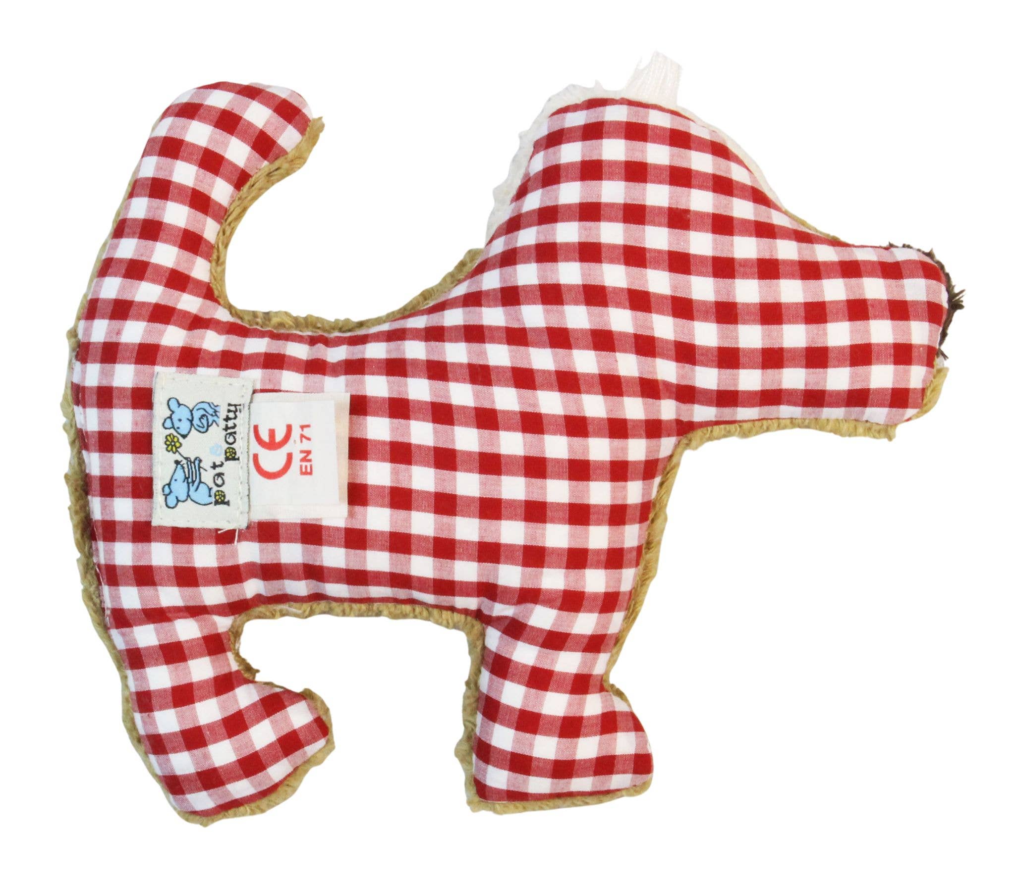 Pat & Patty - Wholesale Stuffed/Plush Toy - Kids & Baby - Organic eco children rattle “dog” /KHDR-12