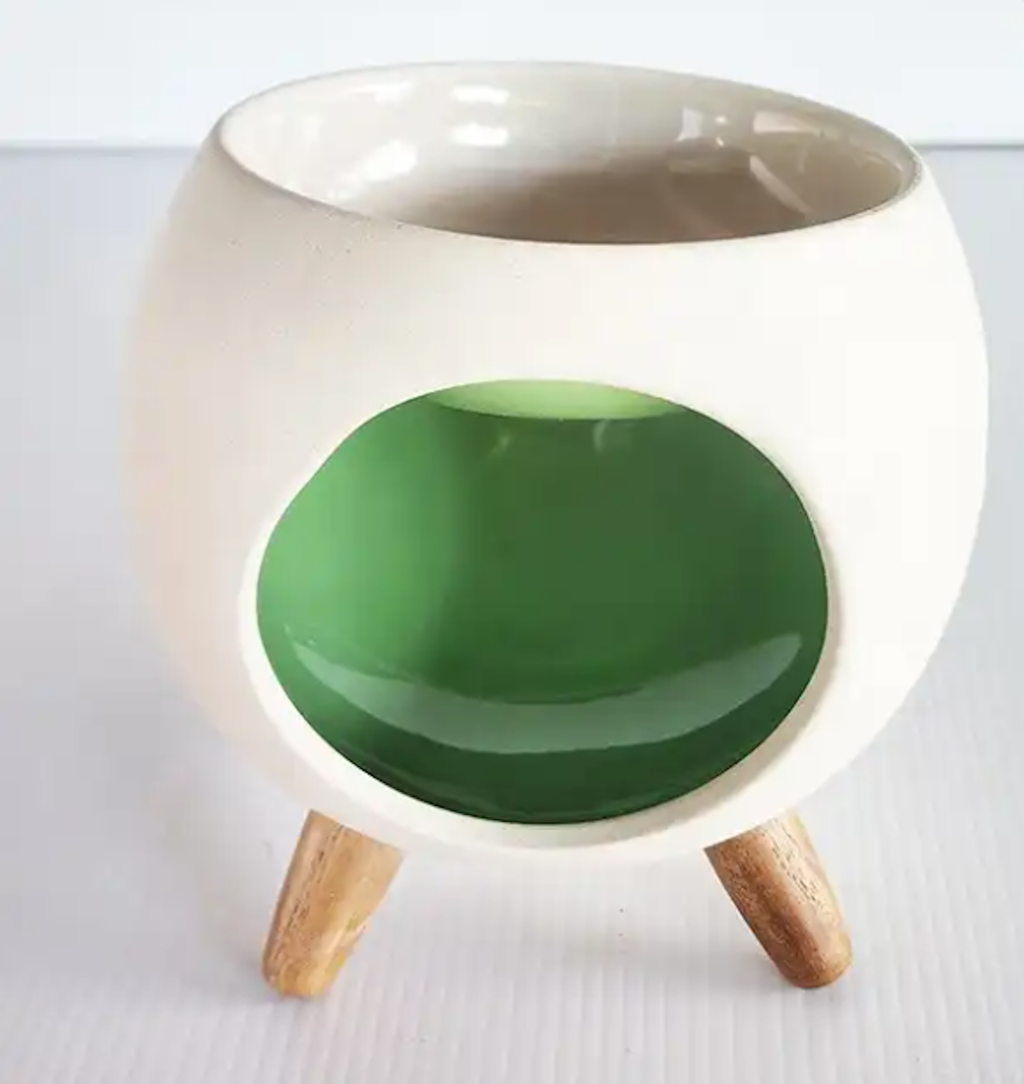 Anoq - Wholesale Wax Warmer - Aromatic diffuser for scented wax. ROUND GREEN burner3