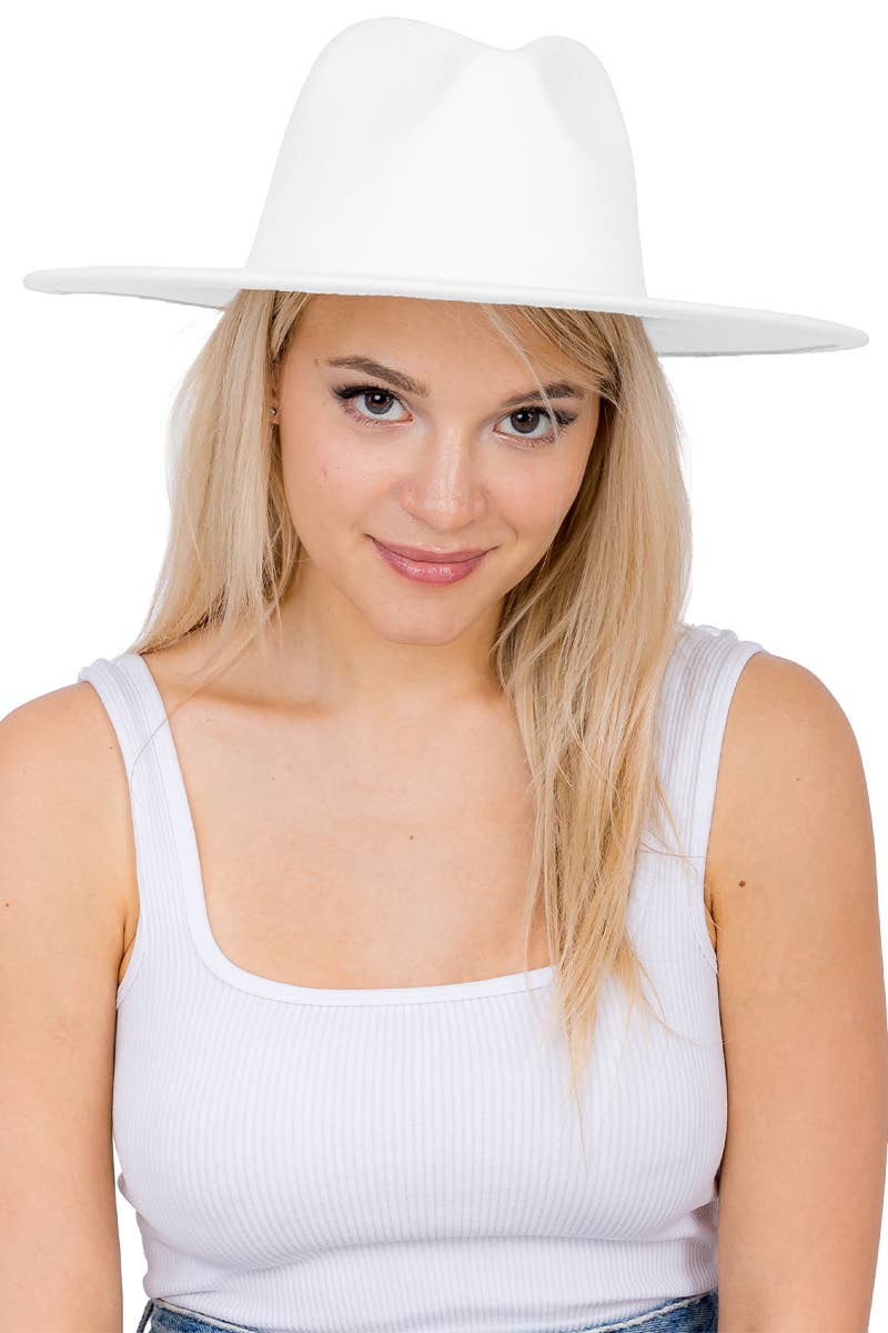 Cap Zone – Fedora - Mulher por atacado – Chapéu Rancher Cap Zone com Aba Larga, Reta e Lisa19