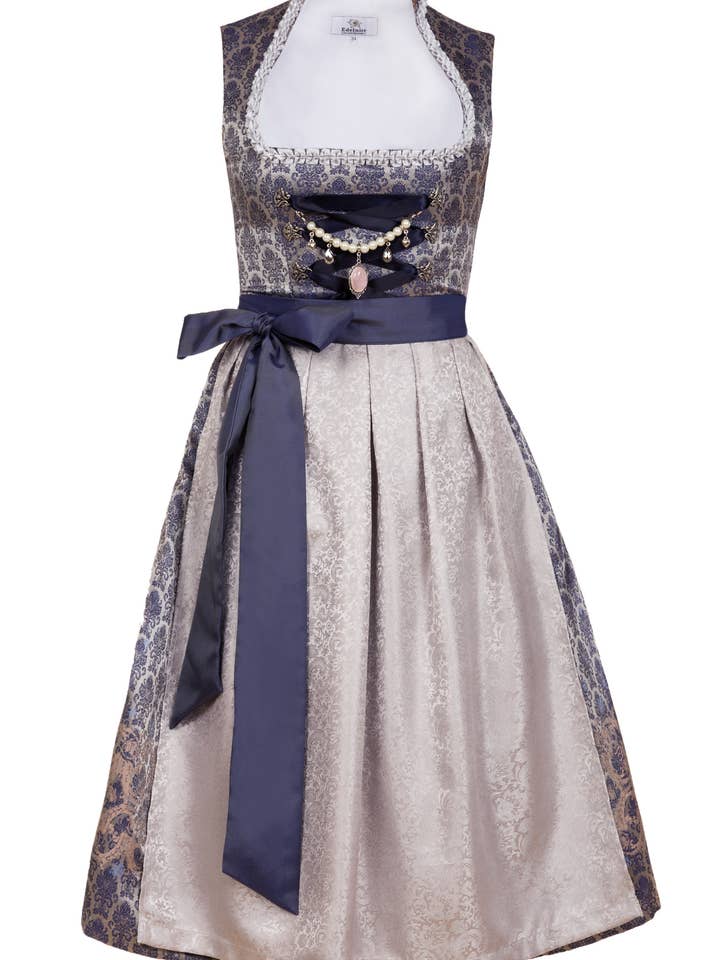 Midi Dirndl Marianna con colletto alla coreana per la vendita all'ingrosso da parte di Edelnice Trachtenmode GmbH & Co. KG