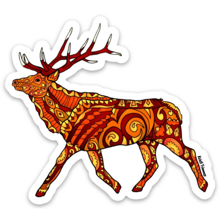 Adesivi di alce per la vendita all'ingrosso da parte di Alaska Wild & Free