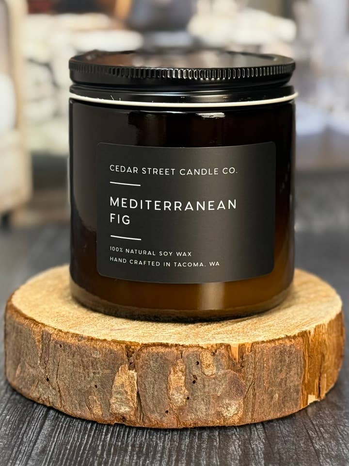 Middelhavsfigen | 370 g sojalys for engroshandel hos Cedar Street Candle Co.