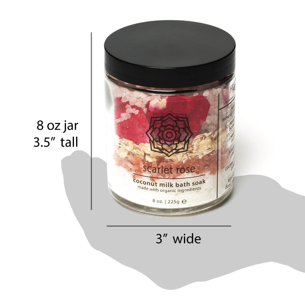 Hemlock Park - Wholesale Bath Soak/Milk - Scarlet Rose | Coconut Milk Mineral Bath Soak4