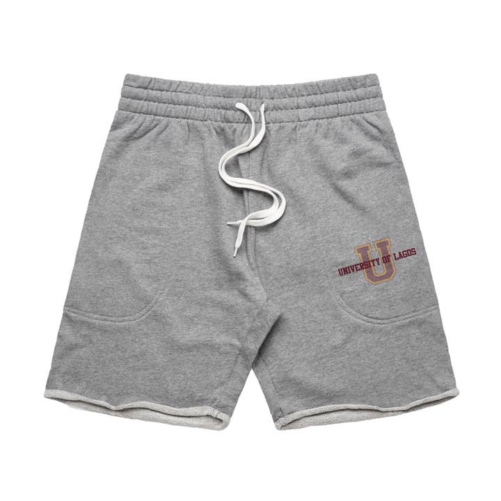 Calções de Treino Cinza Mescla da Universidade de Lagos por atacado de Varsity54