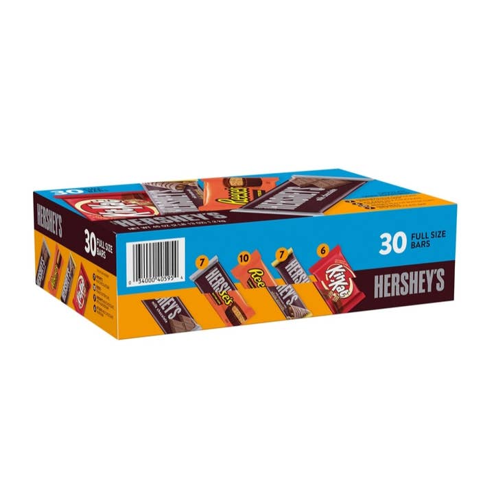 Majestic Wholesale - Wholesale Chocolate - HERSHEY'S Variety Pack, Milk Chocolate Candy, 30ct