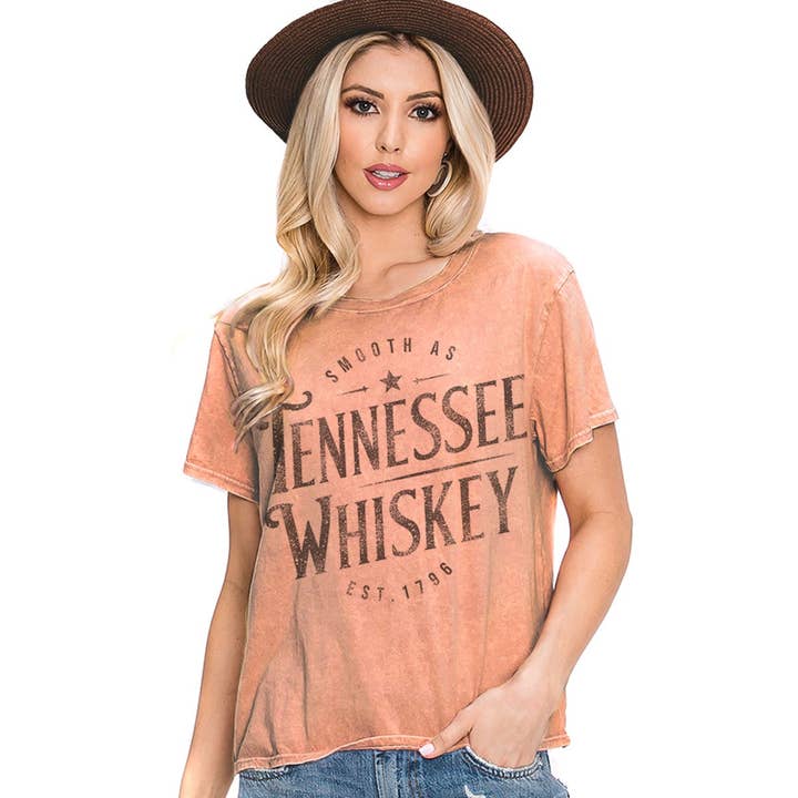 HRTandLUV - Vente T-shirt sérigraphié – femme - HAUT À IMPRIMÉ MINÉRAL TENNESSEE WHISKEY9
