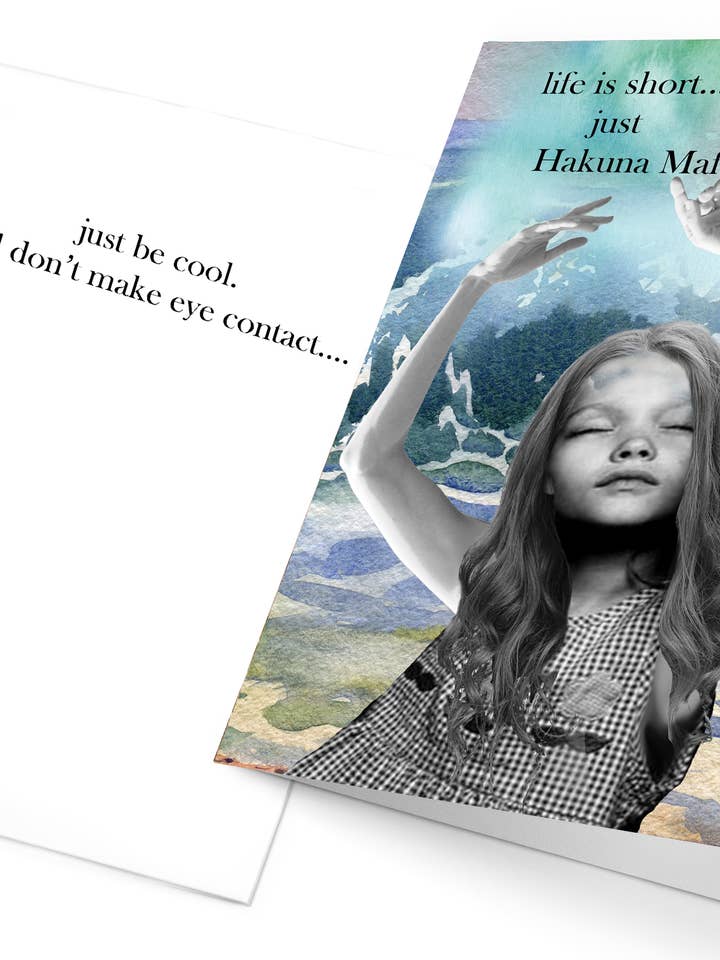 400 Hakuna wenskaart voor wholesale door Erin Smith Art