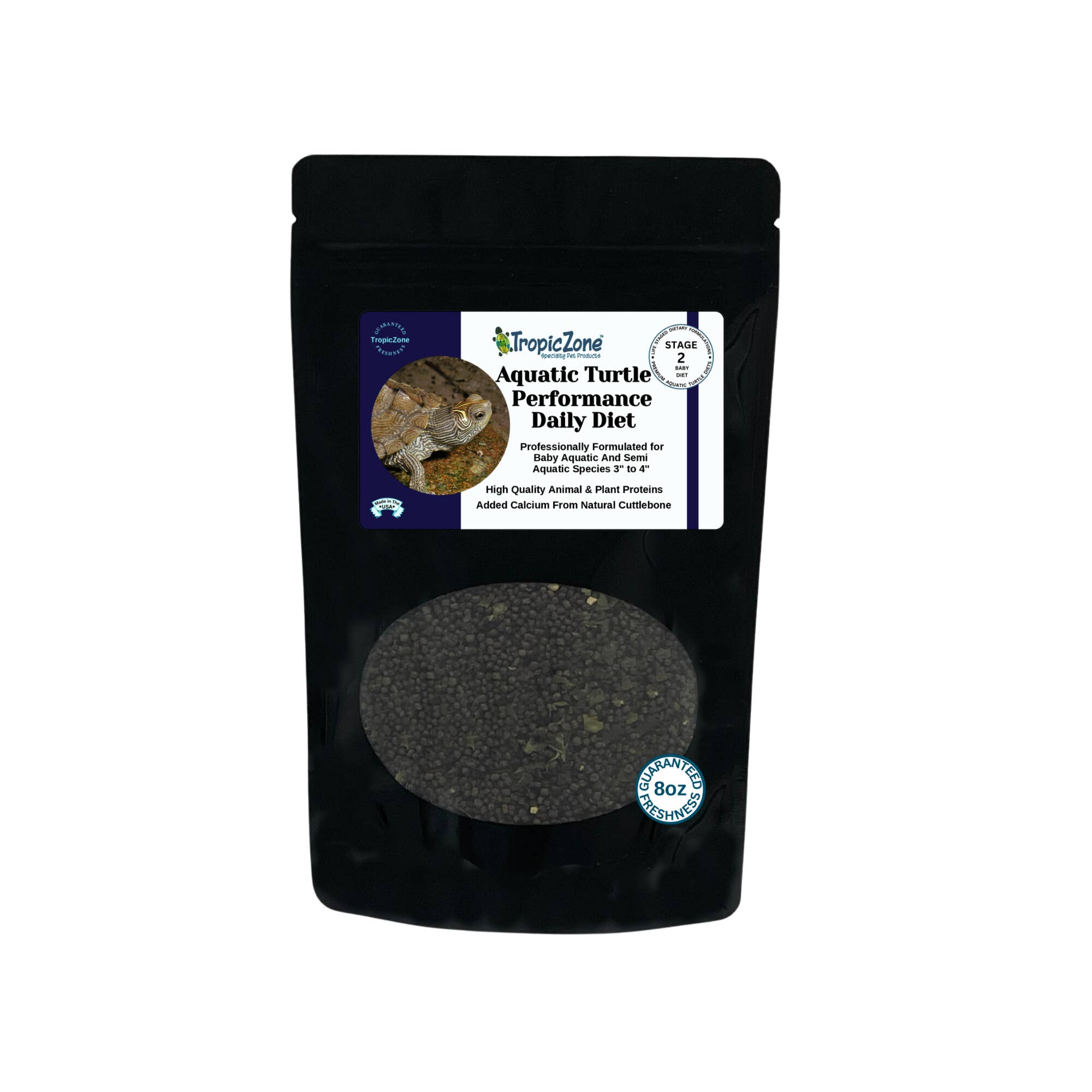 TropicZone - Wholesale Pet Supplement - Not Cat/Dog - TropicZone Aquatic Turtle Diet Stage-2 Baby Formula