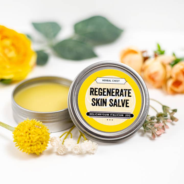 Herbal Chest - Wholesale Healing Salve/Balm/Cream - Organic Helichrysum Skin Regenerate Salve3
