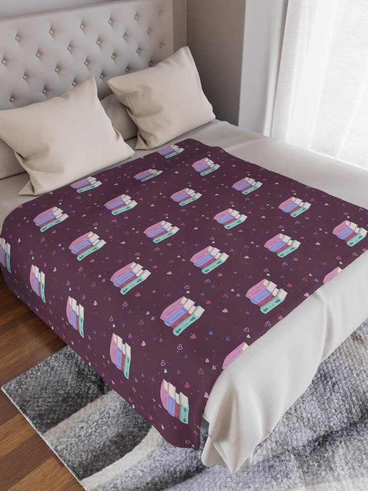 Plommonromantik Läsarklubbens Filt för wholesale av Live Inside Pages Shop