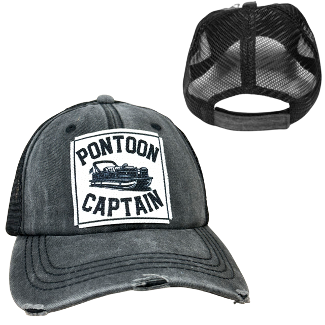 dkhandmade - Wholesale Trucker Hat - Unisex - PONTOON CAPTAIN | UNISEX HAT | DISTRESSED8