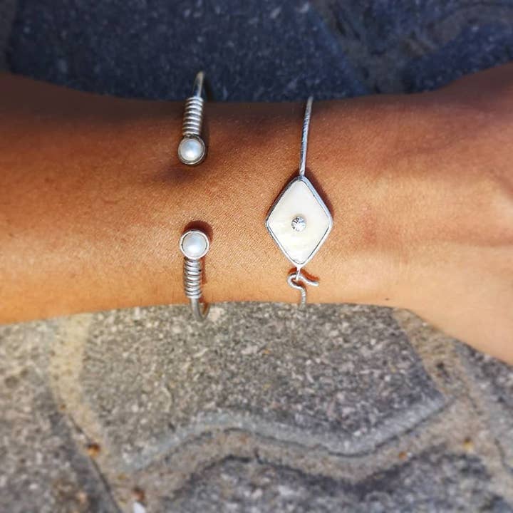 PULSERA LUCA PLATA para venta al por mayor de MIO JEWELS