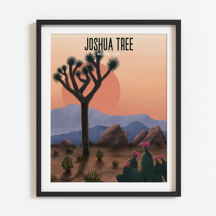 Joshua Tree National Park Art Print for wholesale by Wild Peonies Studio