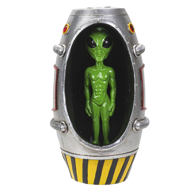 Pacific Trading - Wholesale Incense Holder - Alien UFO Space Capsule Backflow Burner C/181