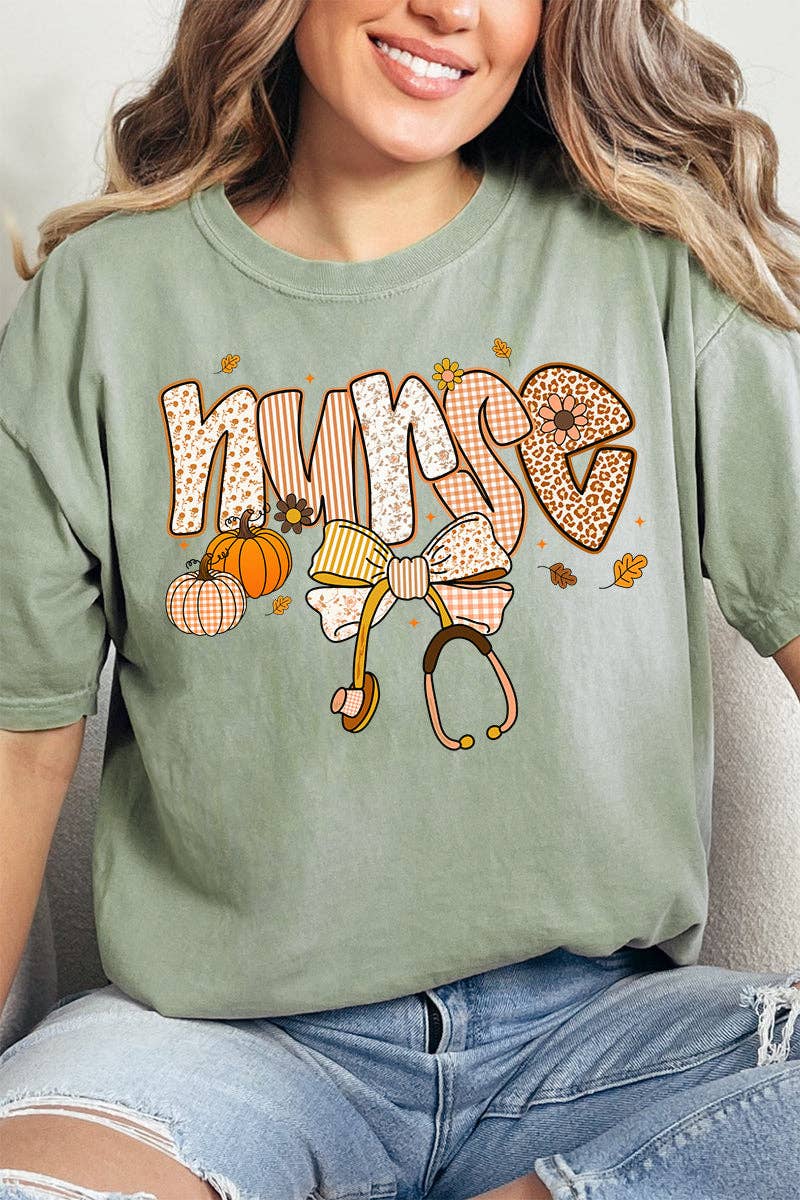 Wholesale Accessory Market - Wholesale Screen Printed T-Shirt - Women's - Harvesting Health Nurse Comfort Colors Adult Ring-Spun Cotton Tee0