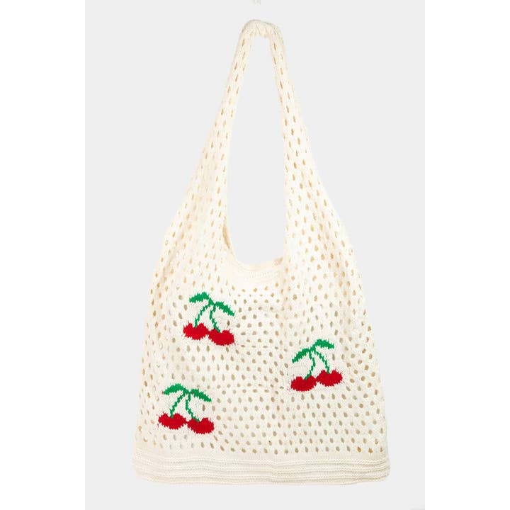 IV Cherry Print Net Shoulder Bag for wholesale on Faire3