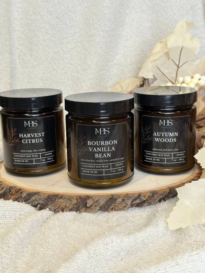 Autumn Essence Trio | Fall Candle 3pack for wholesale by Mind Body & Scents, LLC