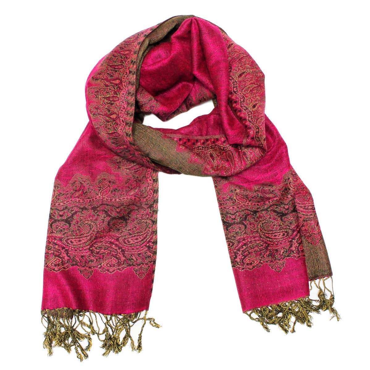 Cap Zone - Wholesale Scarf - Women's - Luxury Delicate Paisley Versatile Wrap Faux Pashmina31
