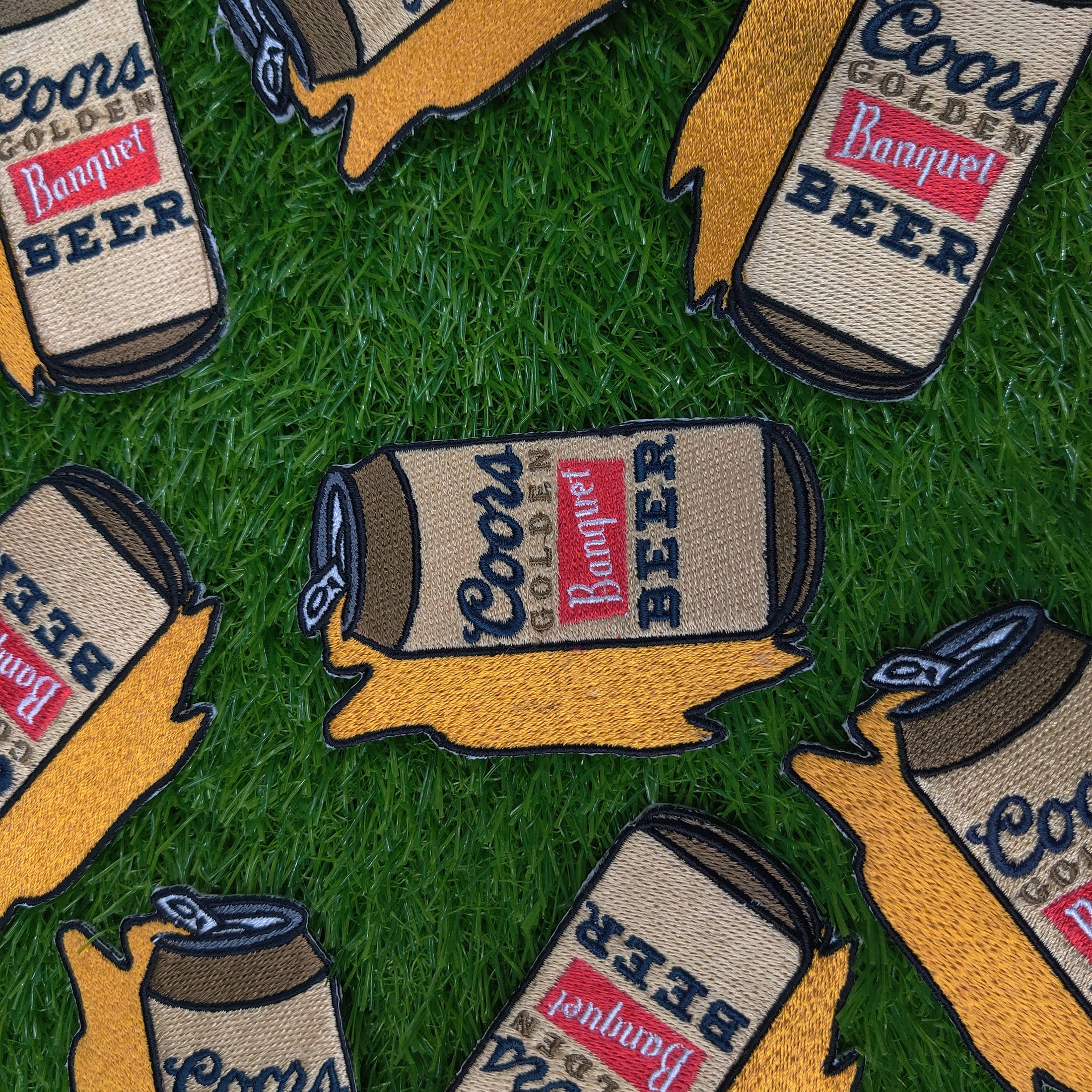 Patchgram - Wholesale Patch - Coors beer can spill embroidered patch!3