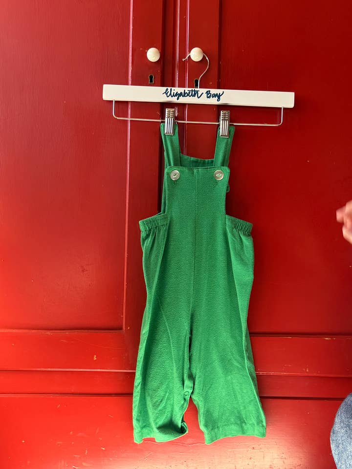 1970s Kelly Green Overalls for wholesale by Elizabeth bay