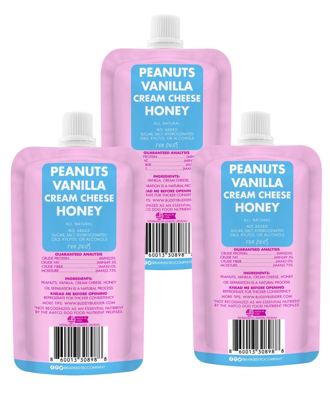 Bark Bistro - Wholesale Pet Treats - Dog - LIMITED EDITION Glazed Donut Buddy Budder -  peanut butter1