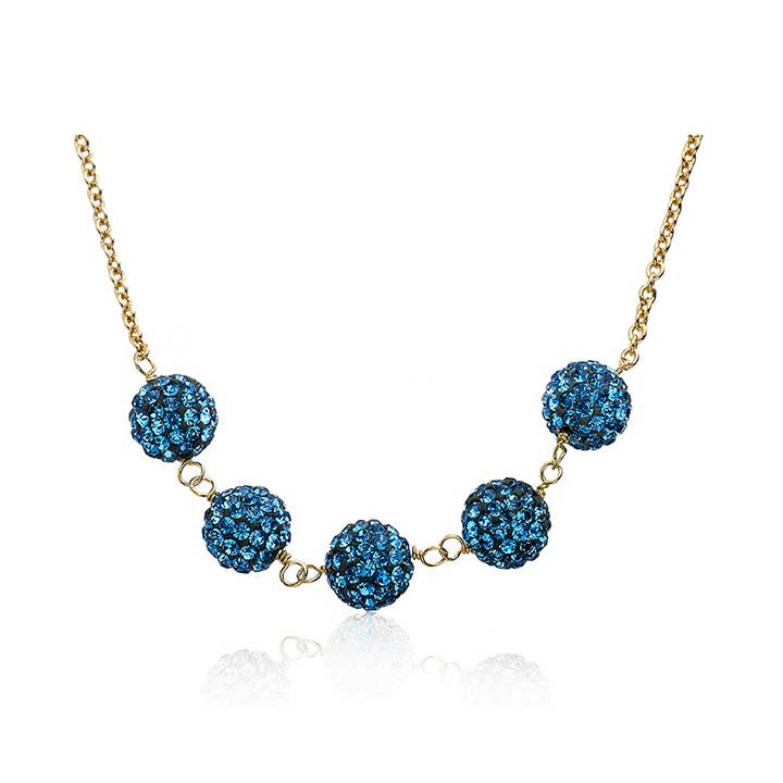 Collana con sfera di cristallo per la vendita all'ingrosso da parte di Little Miss Twin Stars