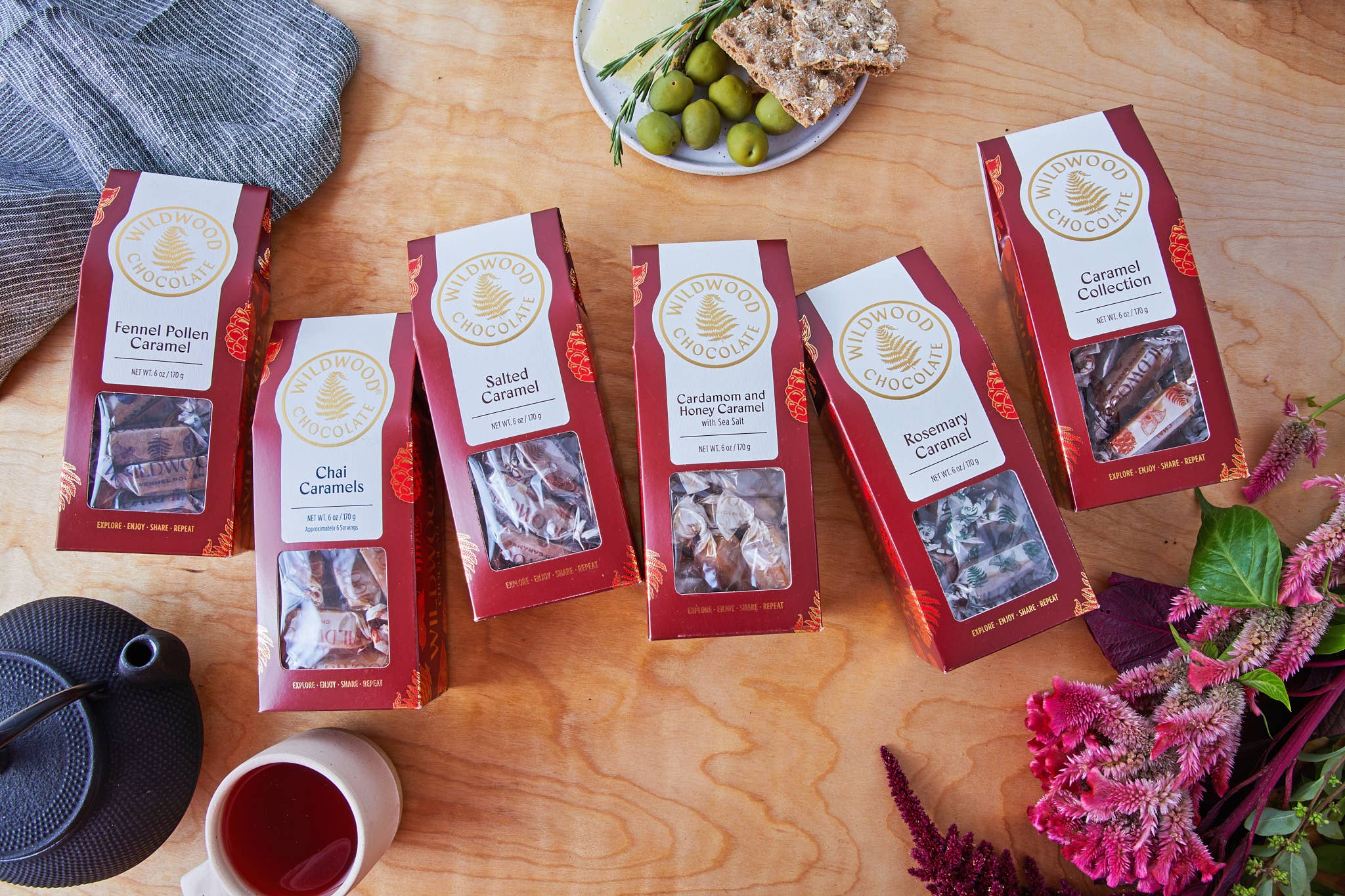 Wildwood Chocolate – wholesale Caramel – Cardamom Honey Caramel Box4