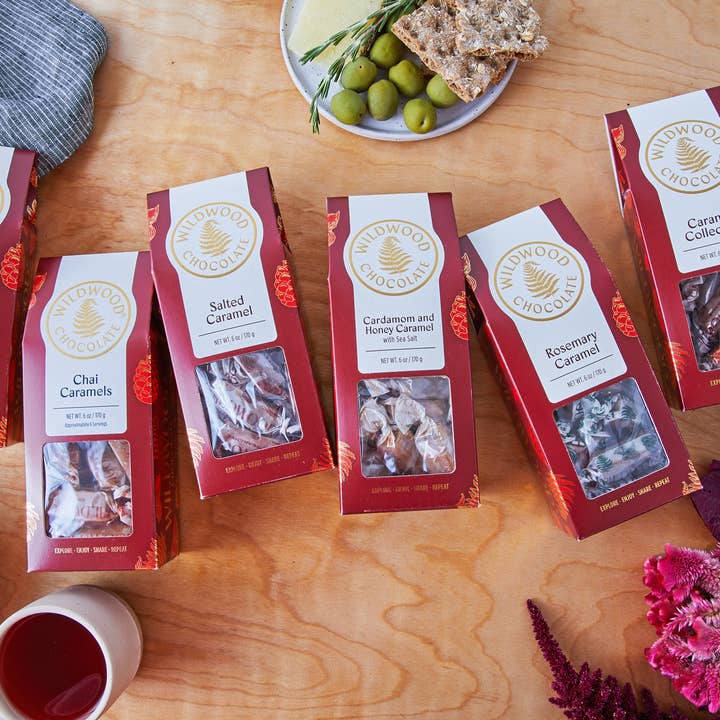 Wildwood Chocolate – wholesale Caramel – Cardamom Honey Caramel Box4