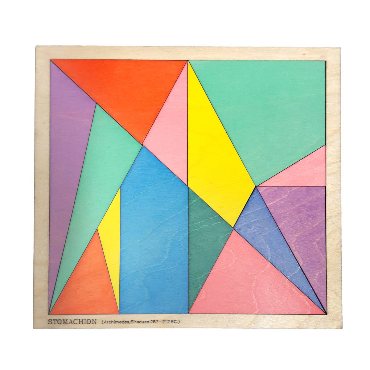 Dahimo – Engroshandel Puslespil - Voksen – Archimedes' Stomachion - Monteret pædagogisk model i træ1