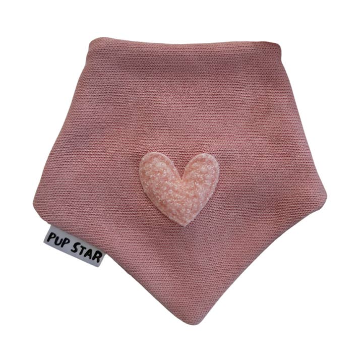 PINK LOVE DOG BANDANA for wholesale by Pup Star