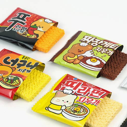 K_Wonderland - Wholesale Eraser - K -Ramen Shape Earaser Pack- Fun, goodybag