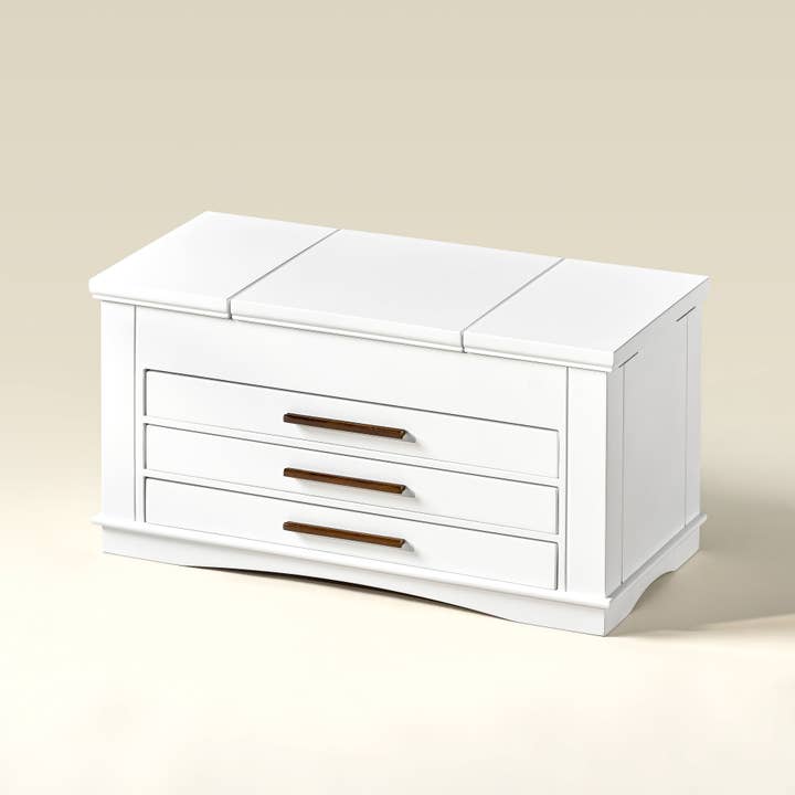 Arlo Belle LLC - Wholesale Jewelry Box/Organizer - Large Jewelry Box with Mirror, Drawers and Compartments3