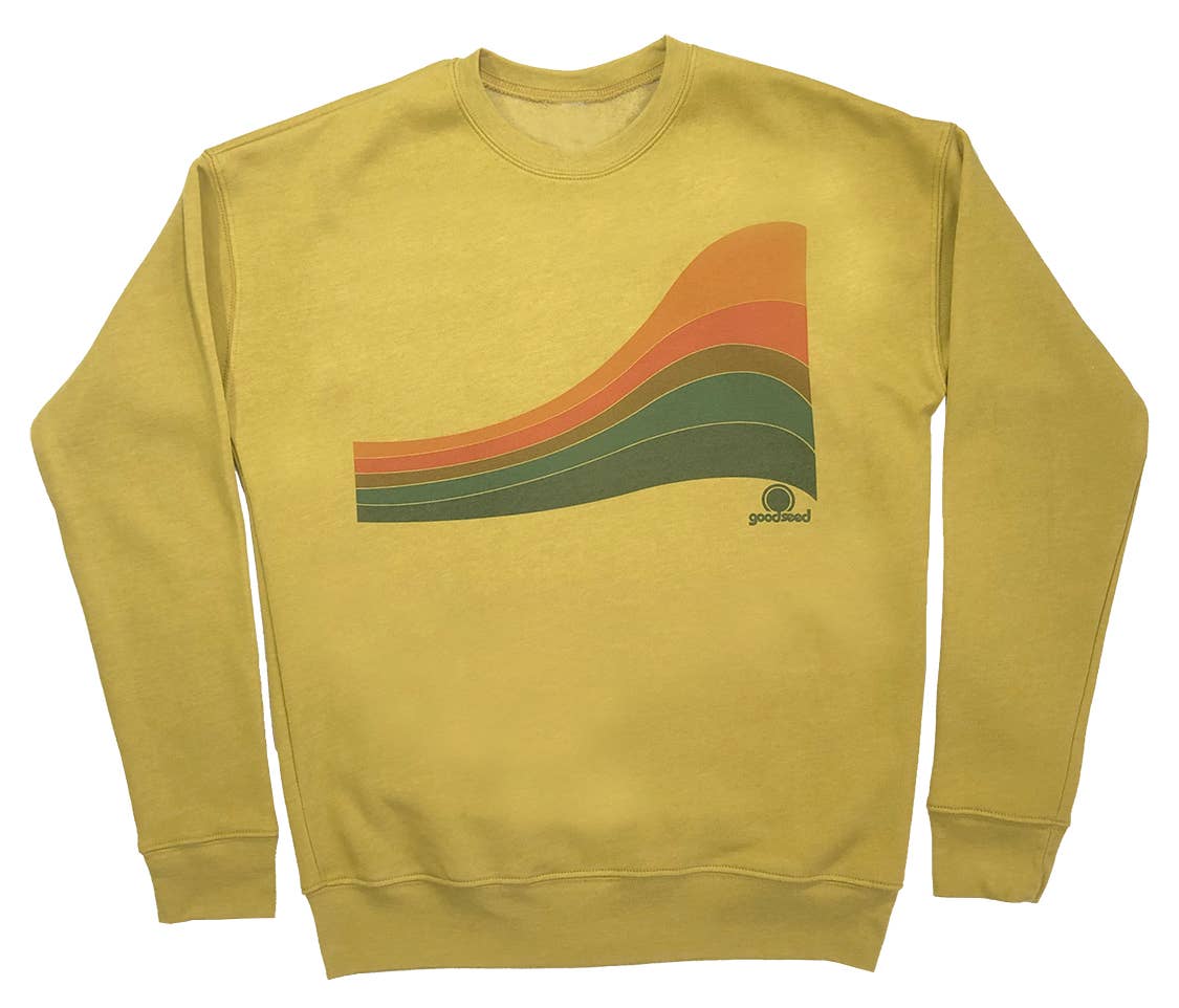 Goodseed Clothing - Wholesale Graphic Sweatshirt - Women's - Down Vest Sweatshirt Mustard3