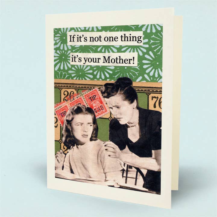 Inte en sak din mamma kort för wholesale av Mina Lee Studio